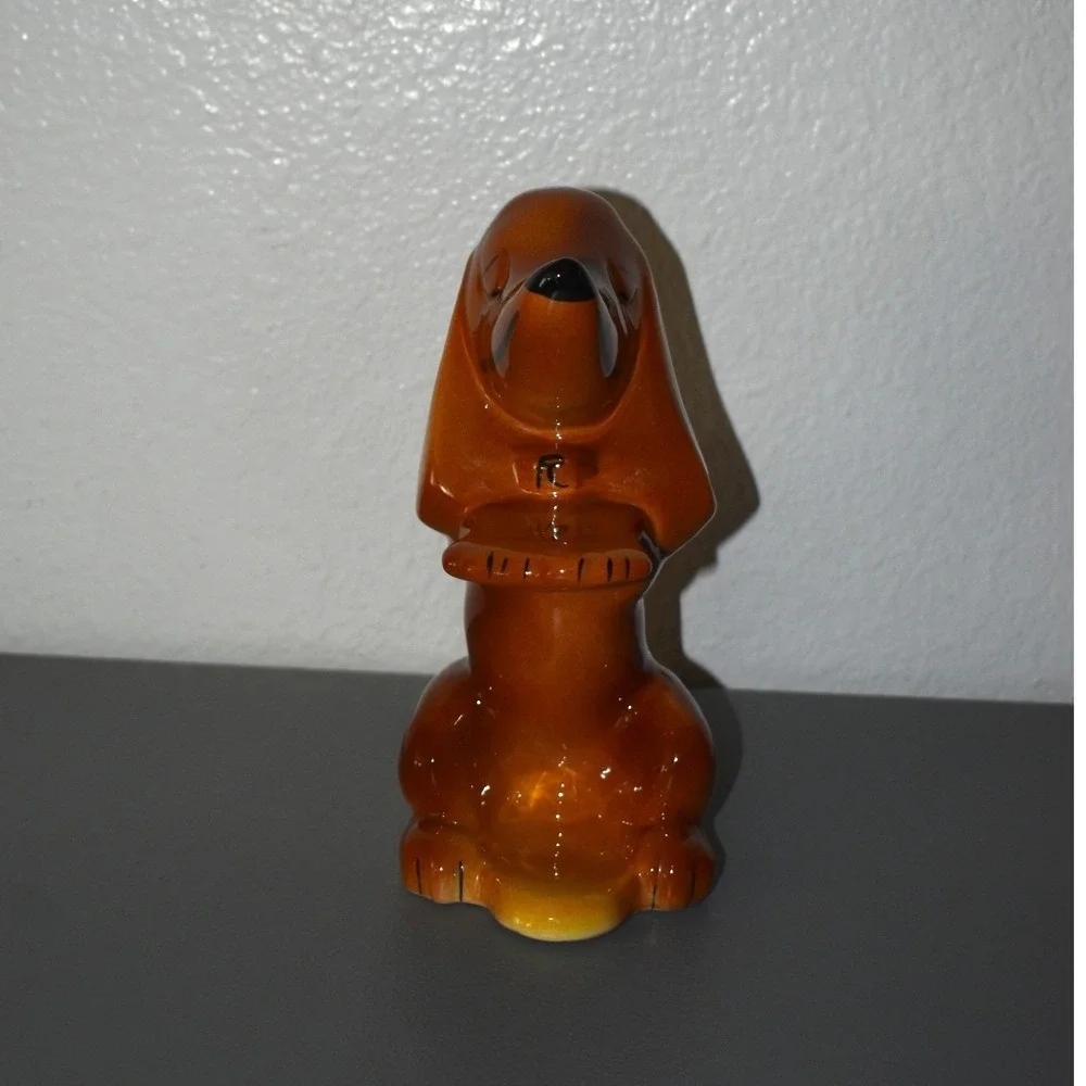 Frank & Meyer Dachshund Figurine Unisex OS Brown Excellent Vintage Ceramic Dog